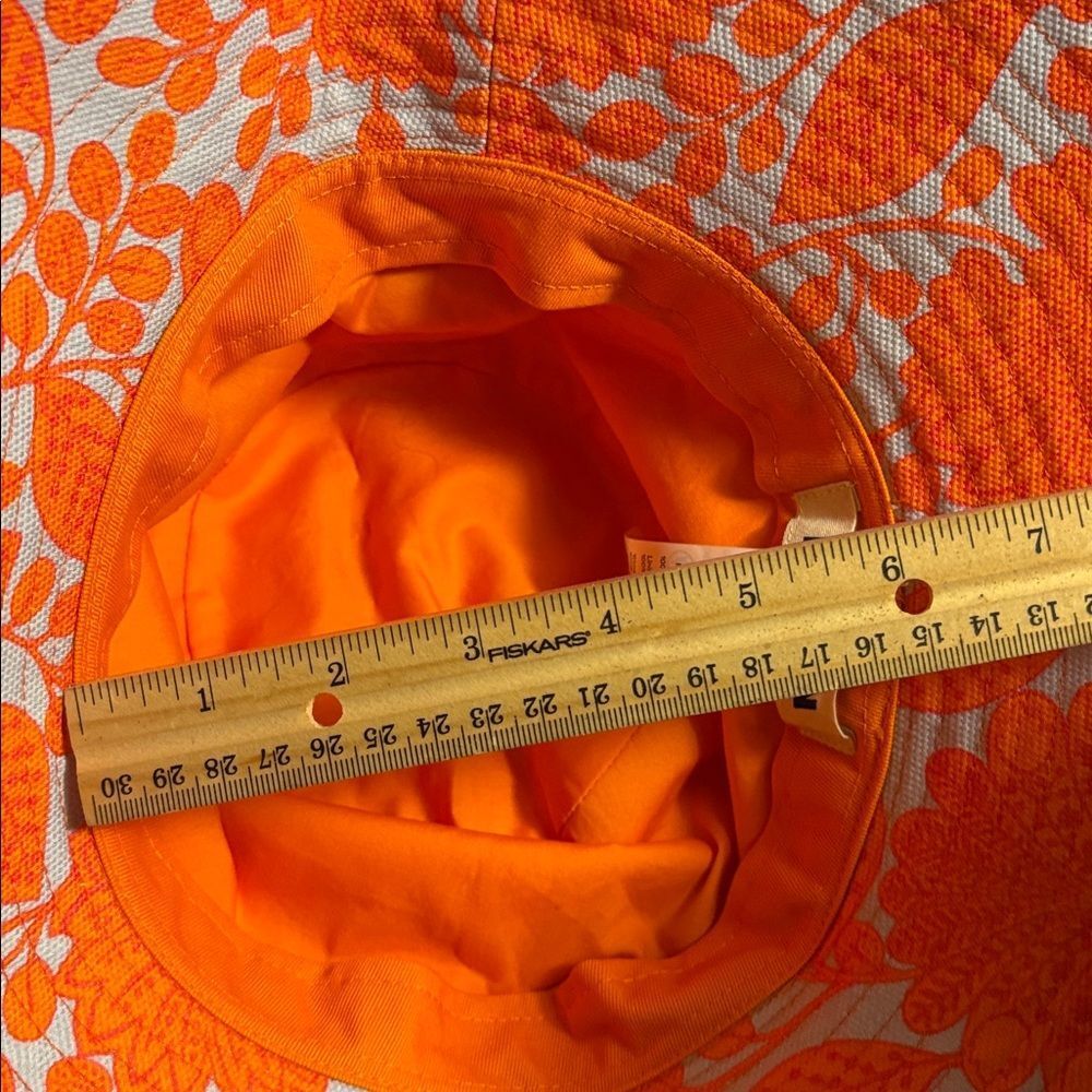 Boden Orange Floral Beach Hat - Picture 6 of 6